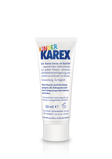 Kinder Karex toothpaste - Modern caries protection with hydroxyapatite