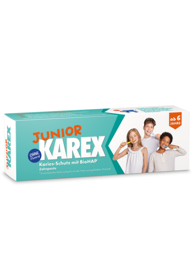 JUNIOR KAREX - Fluoride-free toothpaste for children aged 6 and over