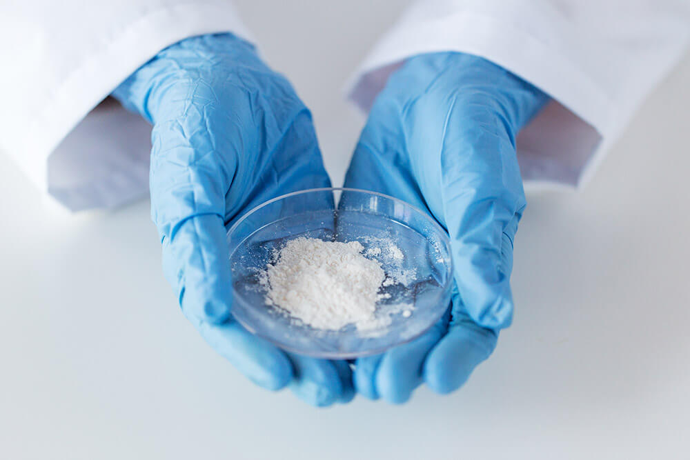 Hydroxyapatite as a powder